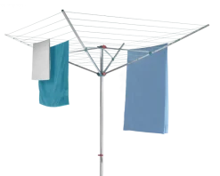 Séchoir araignée Météor 60 m aluminium gris