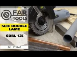 Scie circulaire double lame SDBL-125 1050 W FARTOOLS