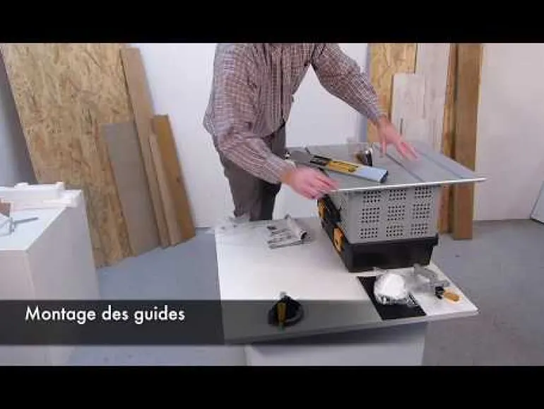 Scie de table avec aspirateur PEUGEOT OUTILLAGE