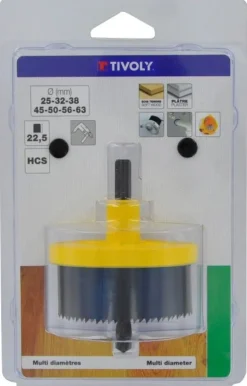 Scie trépan HCS 7 lames Ø25-32-38