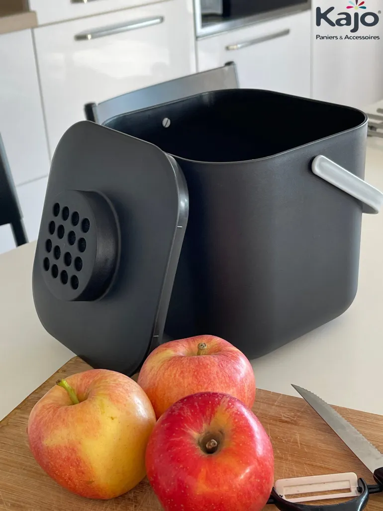 Seau à compost de 5L gris