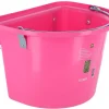 Seau mangeoire à crochet et anse de transport 12L rose KERBL