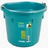 Seau-mangeoire FlatBack gradué aquamarin 20L KERBL