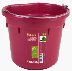 Seau-mangeoire FlatBack gradué rose 20L KERBL