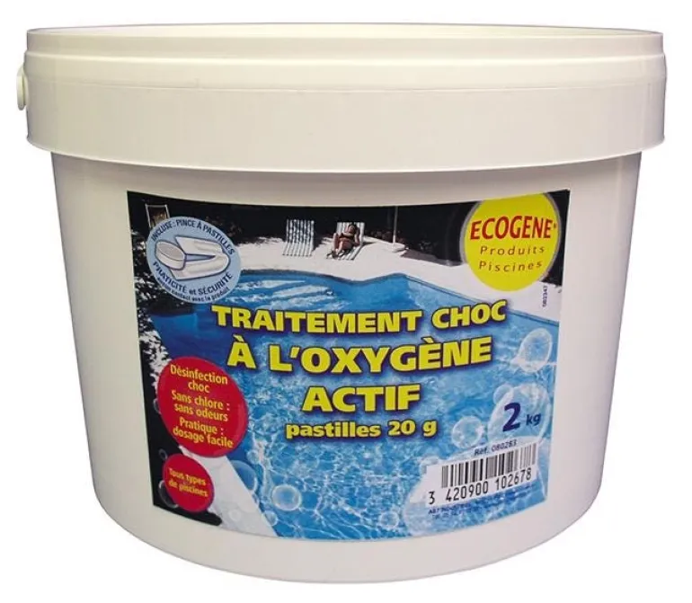 Seau traitement choc à l'oxygène actif 2 kg ECOGENE