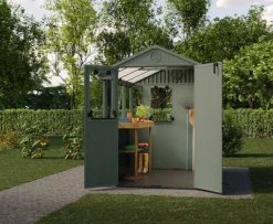 Serre de rempotage Potting Shed résine vert 4,6 m² KETER
