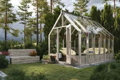 Serre en bois blanc traité Emilia 8,20 m²