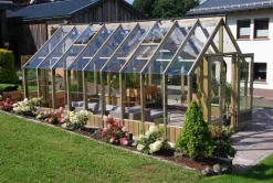 Serre en bois blanc traité Emilia 19,10 m²