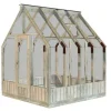 Serre en bois blanc traité Emilia 5,40 m²