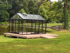 Serre R306XH Blackline 13,62 m² en verre trempé sécurit 4mm