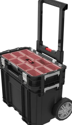 Servante transportable mobile connect + organiseur noir