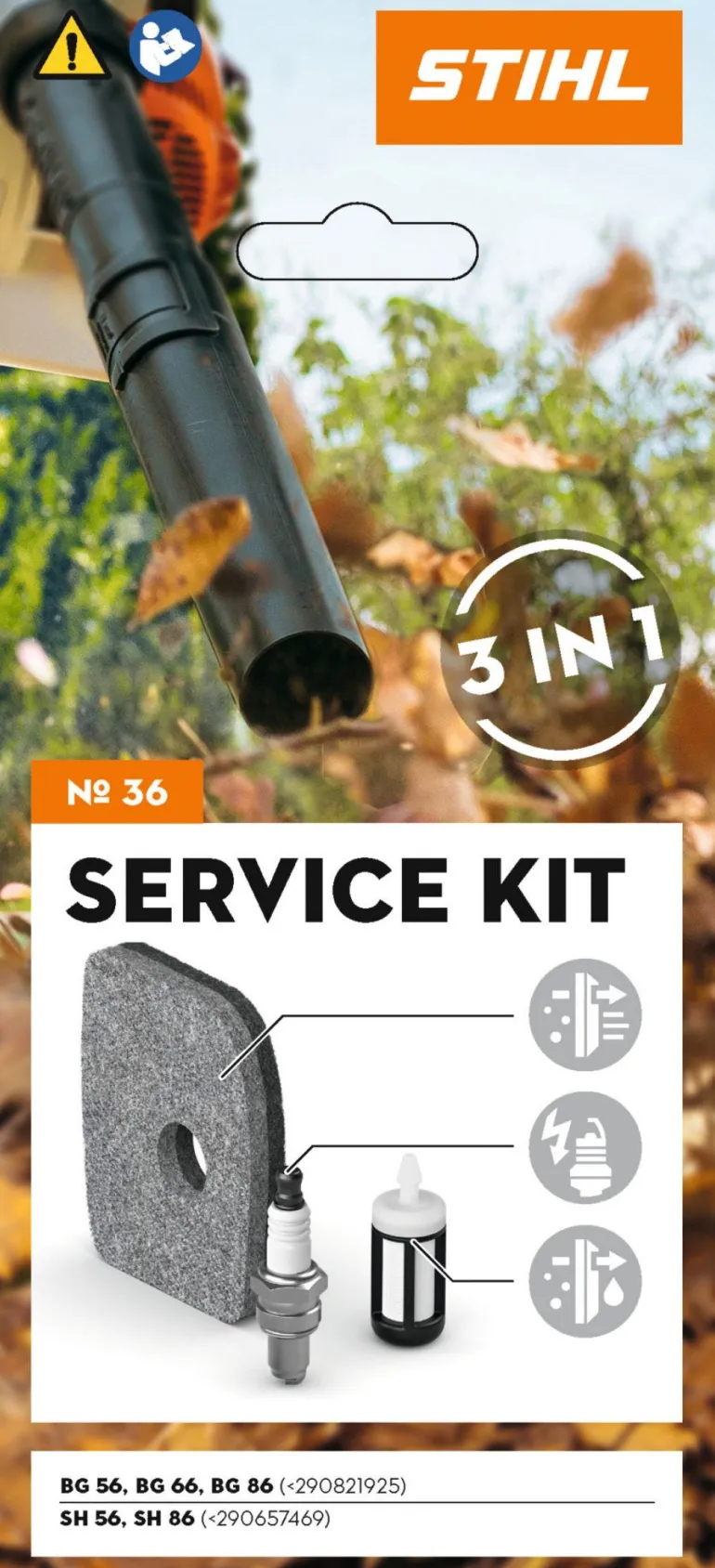 Service kit 36 pour souffleur BG 56, 66 et 86 STIHL