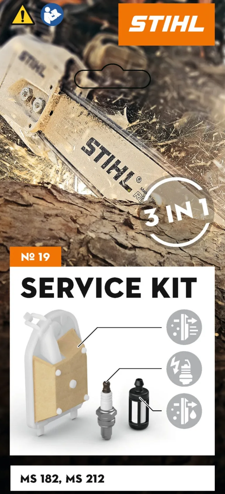 Service kit 19 pour tronçonneuse thermique MS 182 - MS 212