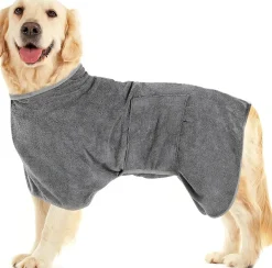 Serviette peignoir microfibre pour chien moyen 50 cm