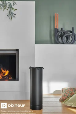Serviteur Slend en acier noir
