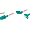 Set petits outils de jardinage Bosch bois/plastique, 4 pcs