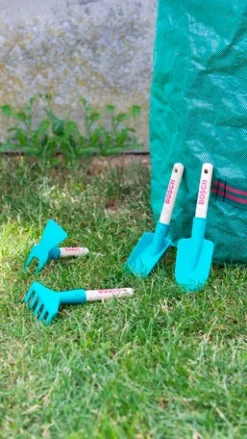 Set petits outils de jardinage Bosch bois/plastique, 4 pcs