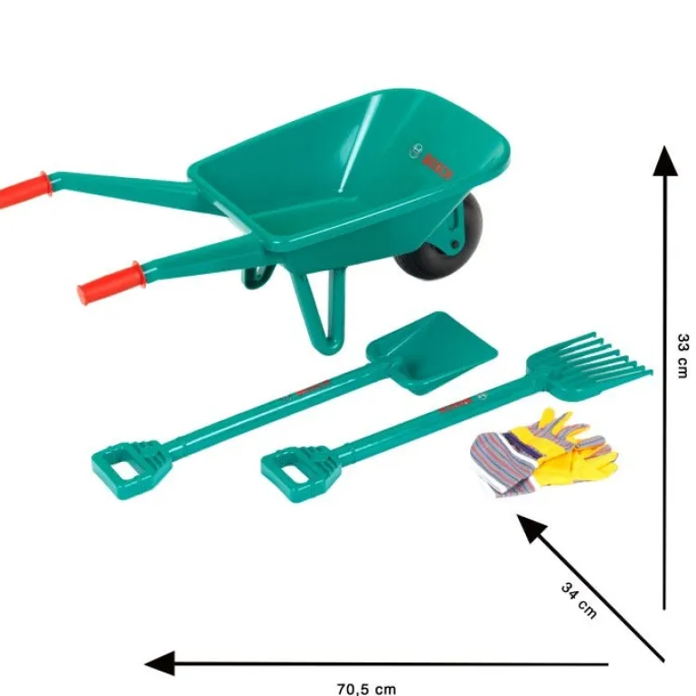 Set de jardin avec brouette, 4 pièces Bosch