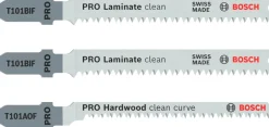 Set de 3 lames de scie pour stratifié, longueur : 83 mm