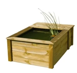 Set structure bassin Quadro Wood III 570L + bâche