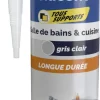 Silicone sanitaire Gebsicone W3 280 ml gris clair GEB