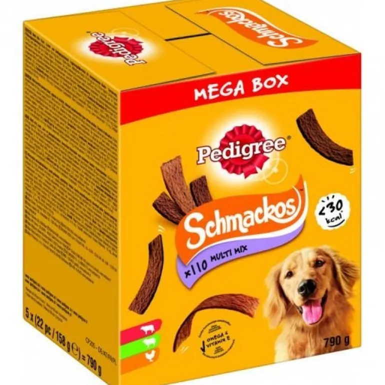 Snack Schmakos pour chien 3 goûts 790g PEDIGREE