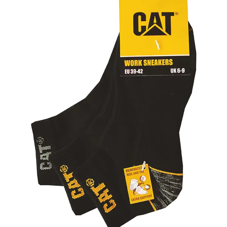 Socquettes Worksnearkers noir CATERPILLAR