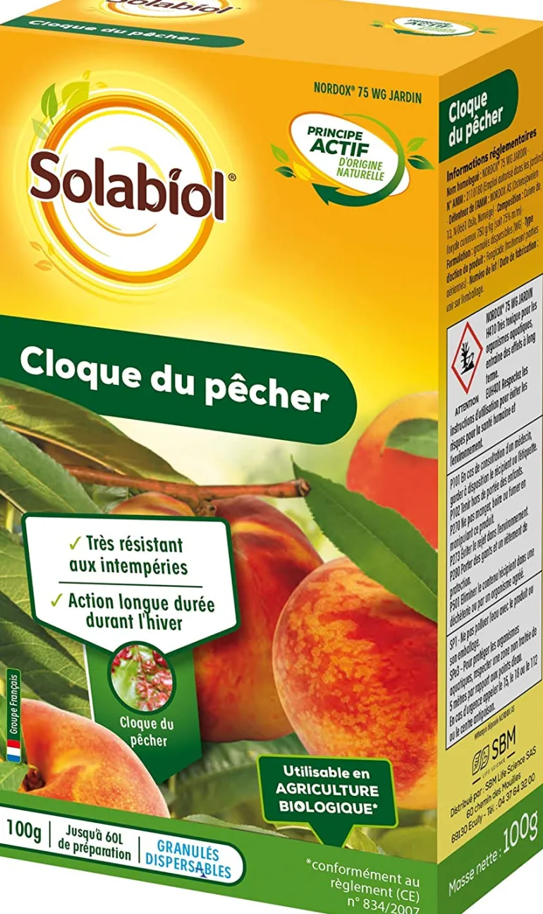 Solution contre la cloque du pêcher 125g SOLABIOL