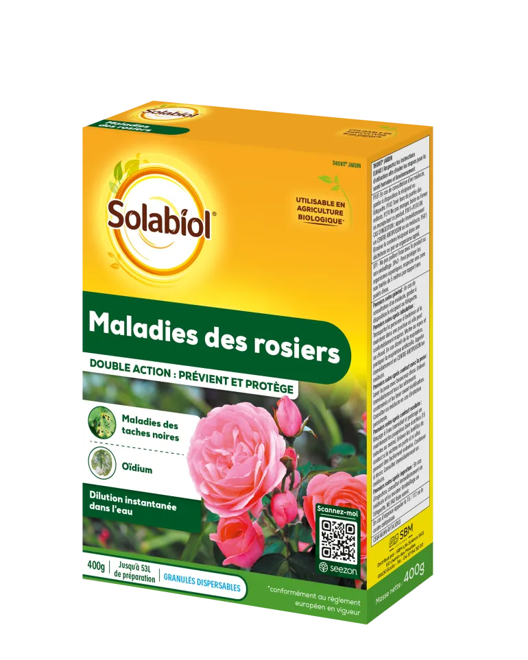 Solution contre les maladies des rosiers 400 g SOLABIOL