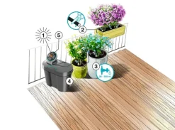 Solution d'arrosage auto solaire AquaBloom + réserve d'eau