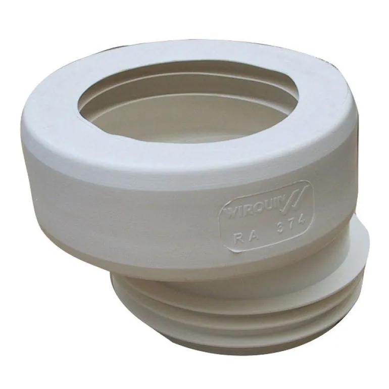 Sortie de cuvette WC excentrée à lèvres Ø100/110mm WIRQUIN