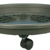 Soucoupe à roulettes Ø40 cm gris pailleté RIVIERA