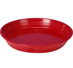 Soucoupe ronde rouge Ø26 cm RIVIERA