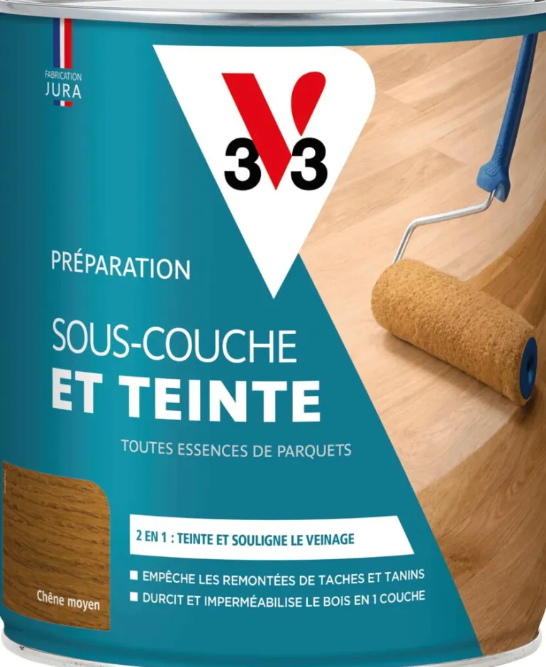 Sous-couche et teinte pour parquets 2,50L V33