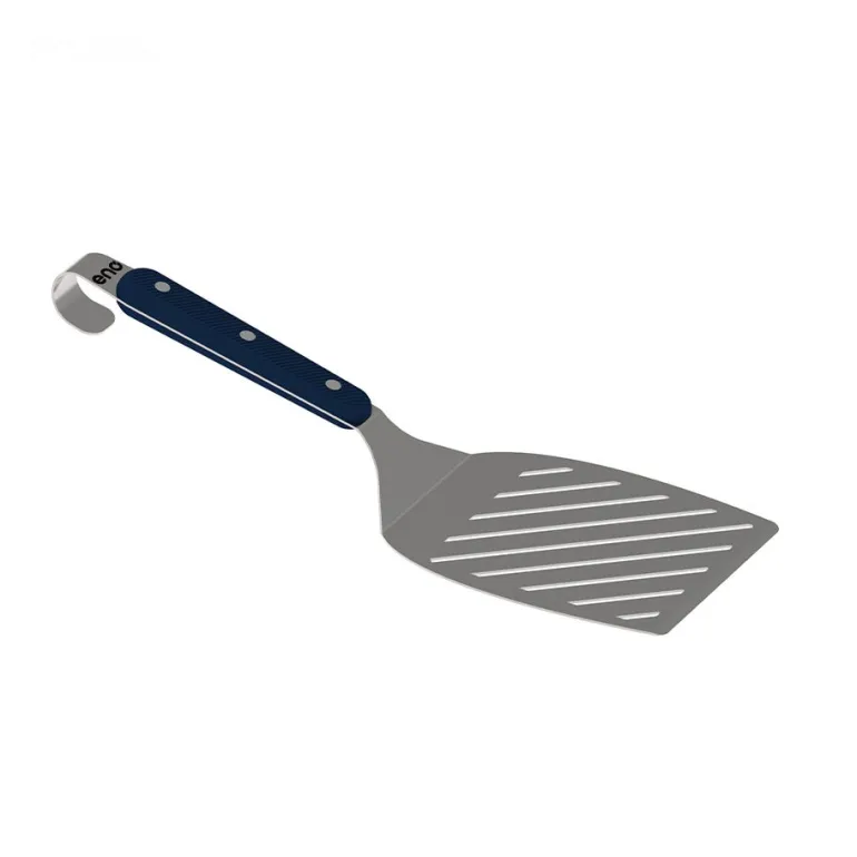 Spatule large ajourée coudée