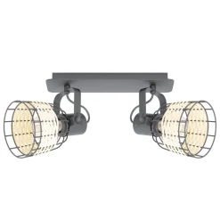 Spot Andwick 1 E27 2x40W noir EGLO