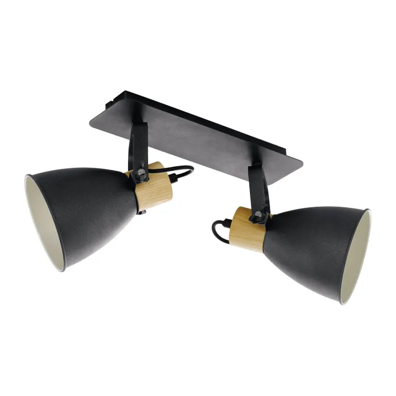 Spot Coswarth E27 2x40W gris anthracite EGLO