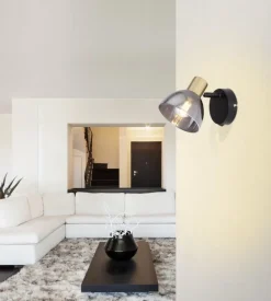 Spot métal noir couleur bronze 1x E14 25W 230V Jay