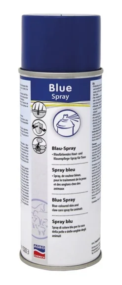 Spray bleu traitement de la peau et des onglons 200ml
