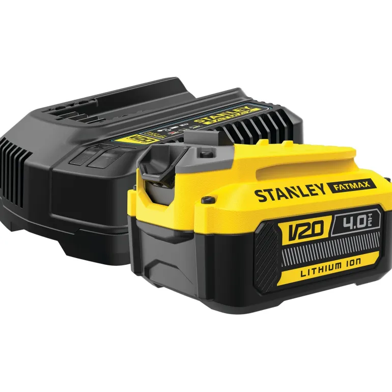 Starter kit chargeur V20 2A + 1 batterie 18V 4Ah STANLEY