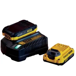 Starter kit chargeur V20 2A + 2 batteries 18V 2Ah STANLEY