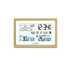 Station météo avec contour bois LA CROSSE TECHNOLOGY