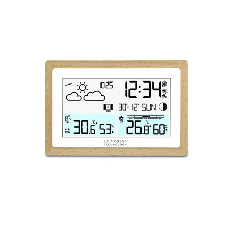 Station météo avec contour bois LA CROSSE TECHNOLOGY
