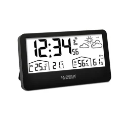 Station météo radio-pilotée prévisions noir