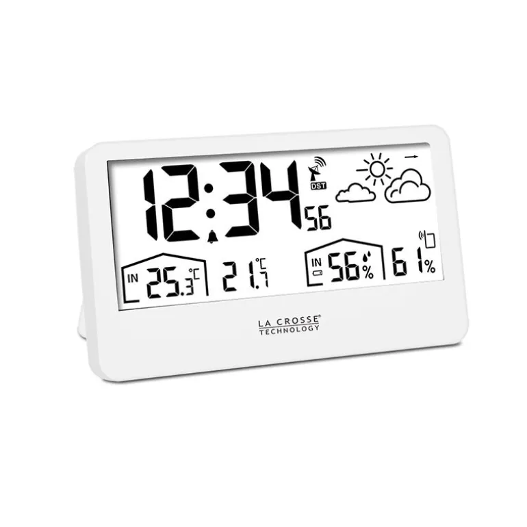 Station météo radio-pilotée prévisions blanc