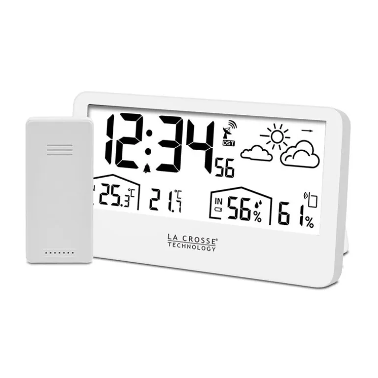 Station météo radio-pilotée prévisions blanc