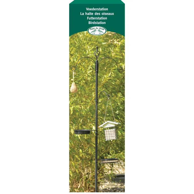 Station d'alimentation mangeoire/abreuvoir pour oiseau S