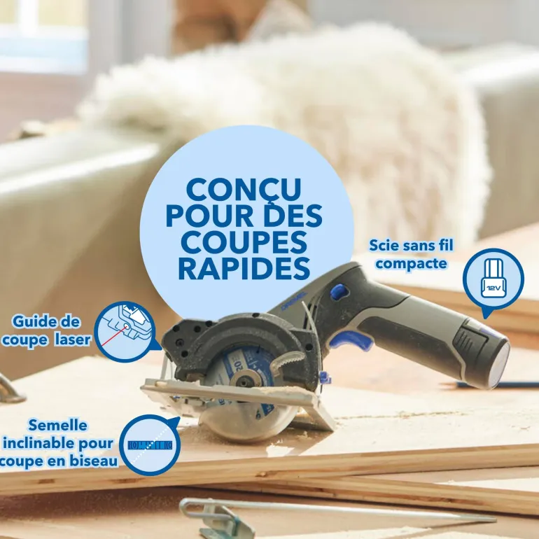 Station de sciage mobile Blueprint 12V complète DREMEL