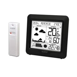 Station Météo avec Prévisions et signal DCF Noir