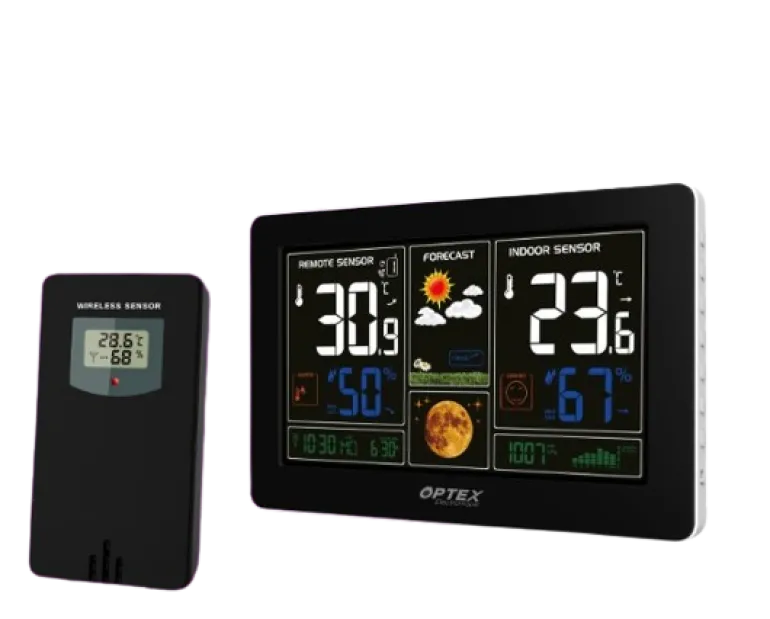 Station météo couleur avec USB et sonde extérieure OPTEX